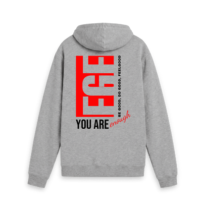 Light Heather Printed Hoody Back