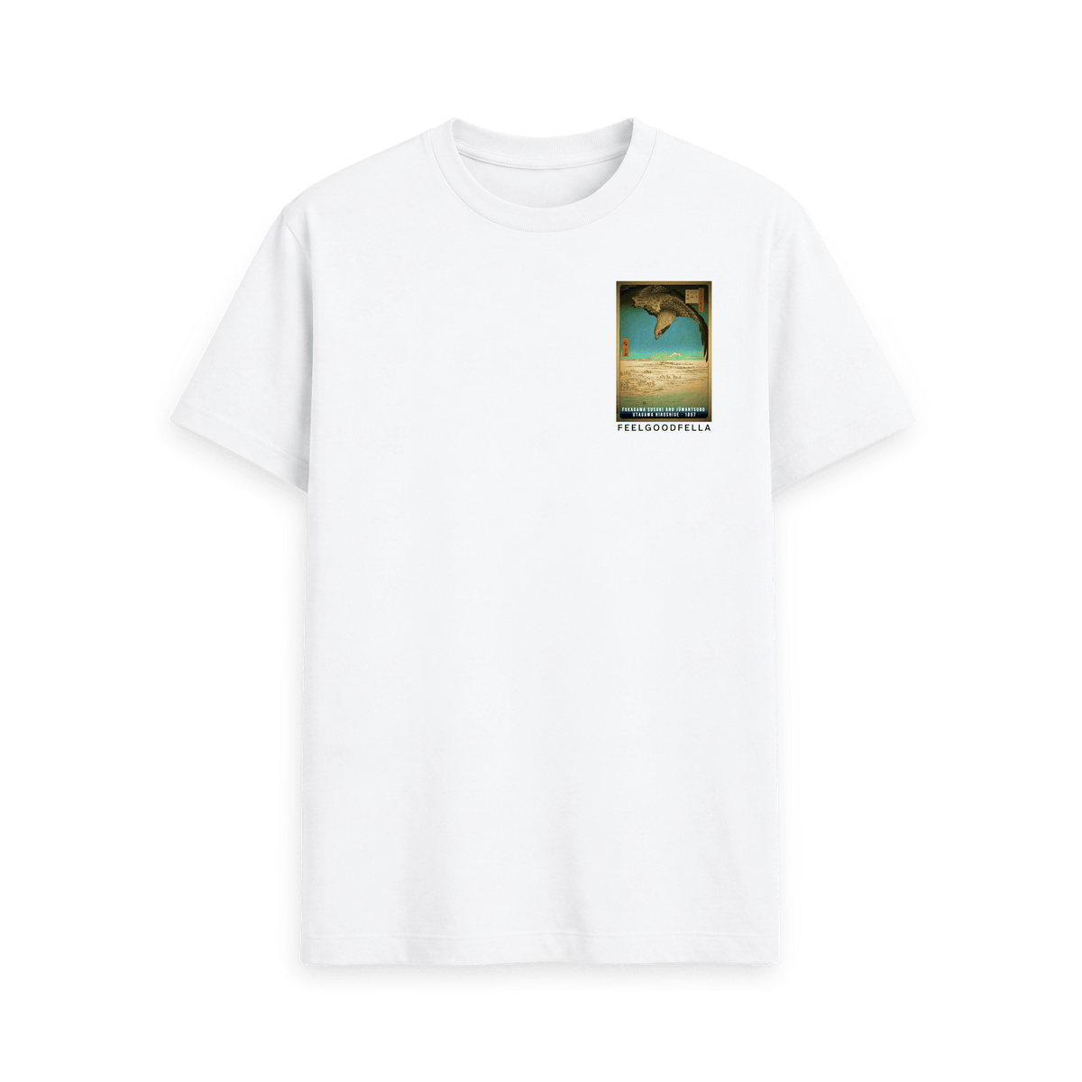 White Printed T-shirt Front