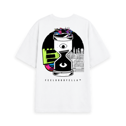 White Printed T-shirt Back