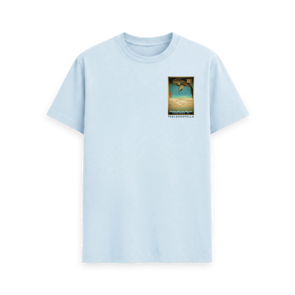 Sky Blue Printed T-shirt Front