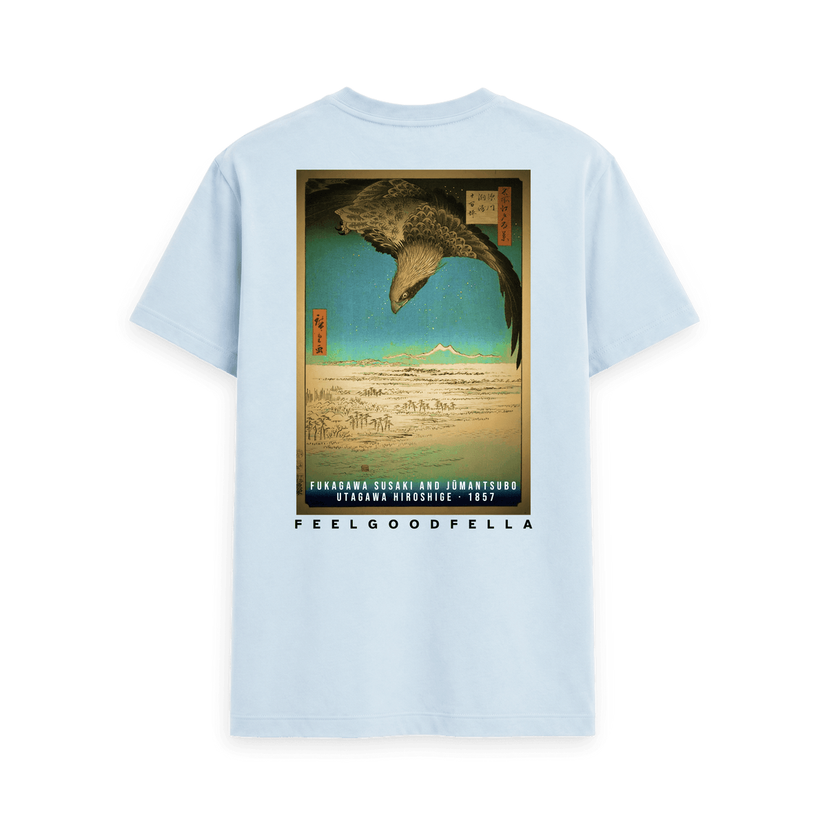 Sky Blue Printed T-shirt Back