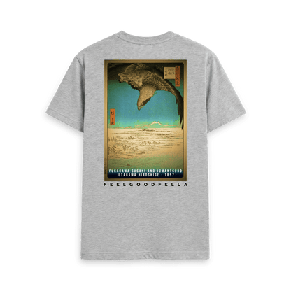 Athletic Grey Printed T-shirt Back