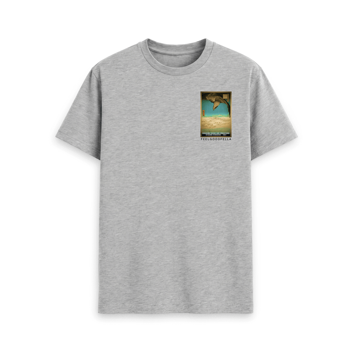 Athletic Grey Printed T-shirt Front